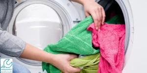 تمیز نشدن لباس در ماشین لباسشویی